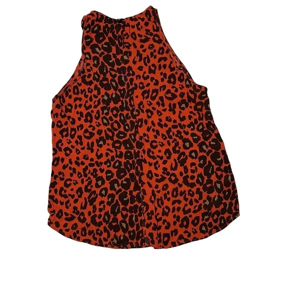 A.L.C. Silk Red Leopard Tank Tapered Set Sz Large maximalist chic boho eclectic - Picture 3 of 10